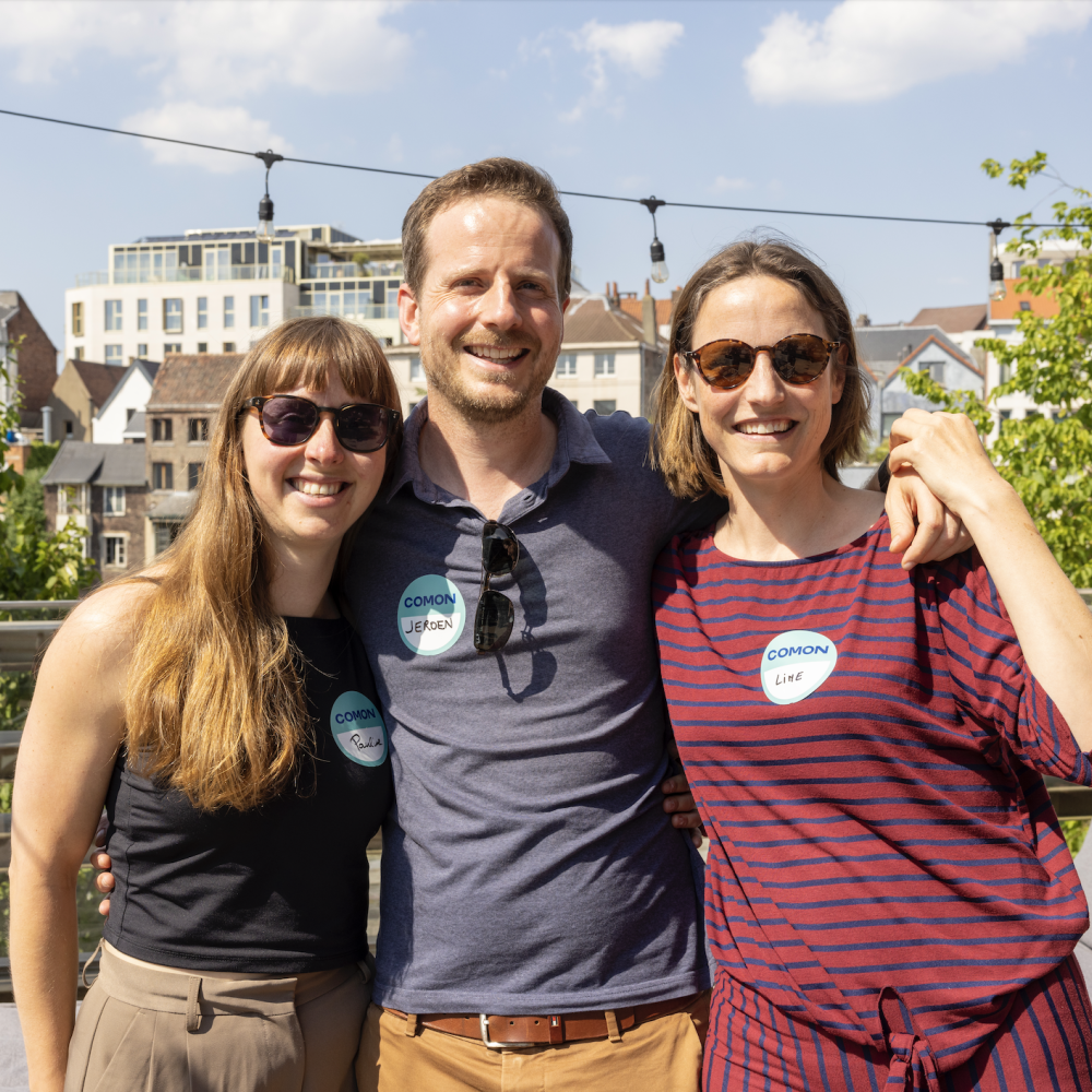 Pauline, Jeroen en Line